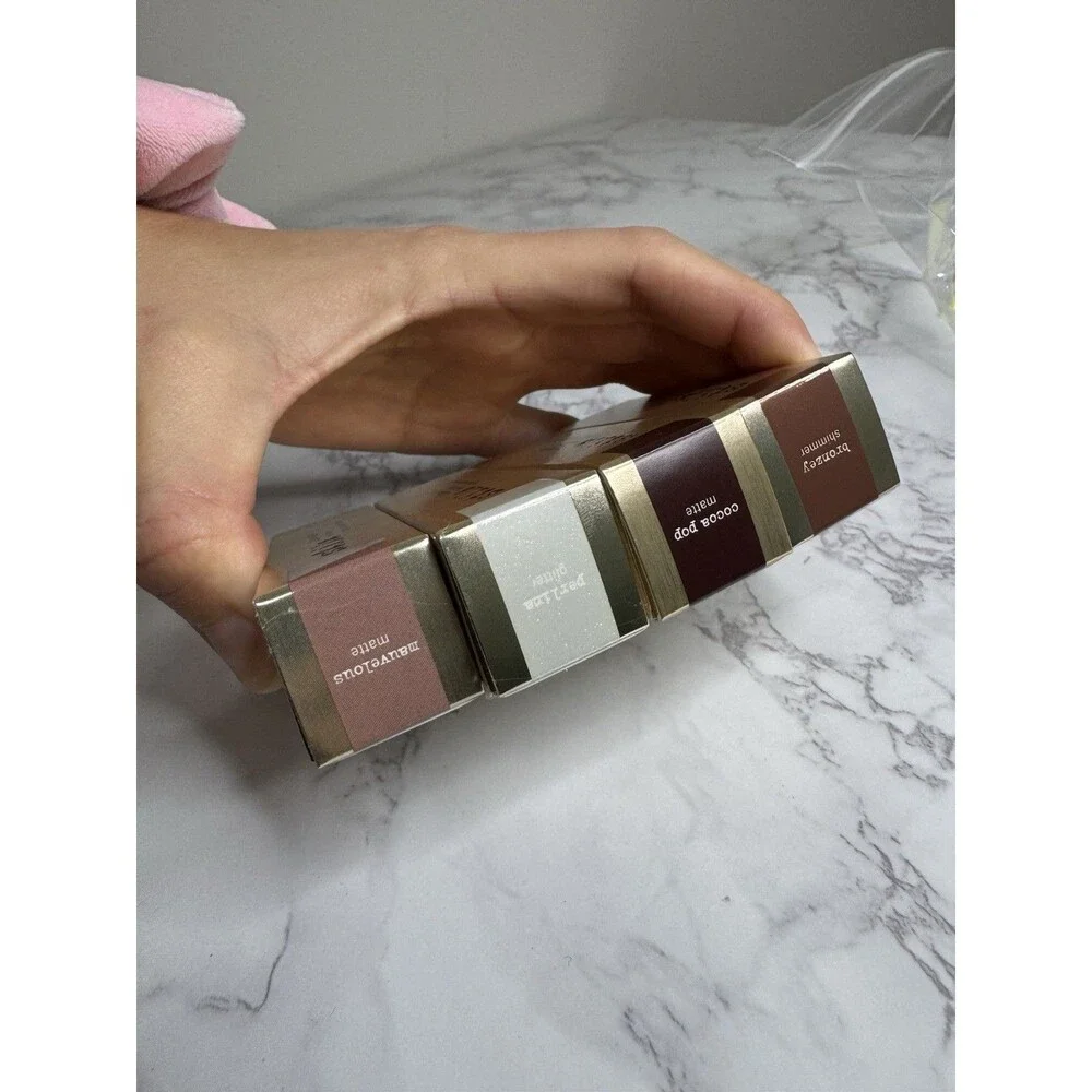 stila ALL 4 Liquid-Play Eye Shadow Patina Shimmer, Bronzed, Cocoa Pop, Mauve